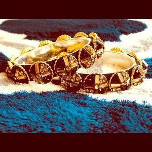 Black Diamond Indian Antique Bangles Set
